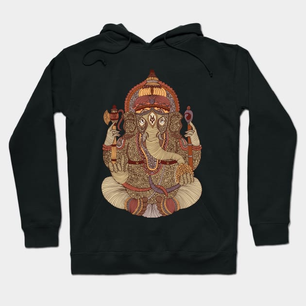 Ganesha Hoodie by Valentina Harper